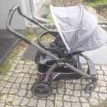 Peg Perego wózek spaceröwka gondola jeans Book S, fotelik i baza,torba