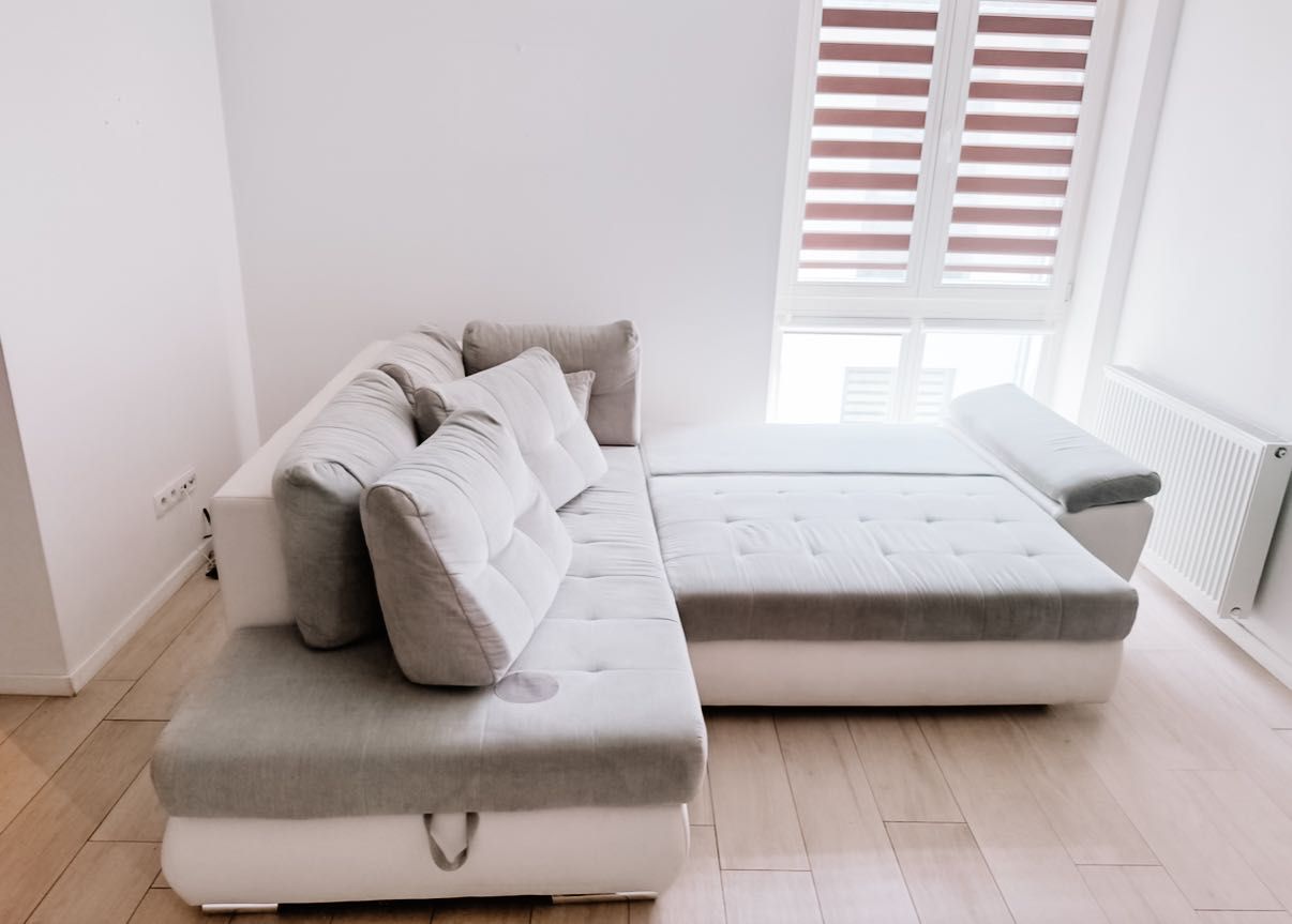 Sofa Narożnik Carl 2 Lux Black Red White
