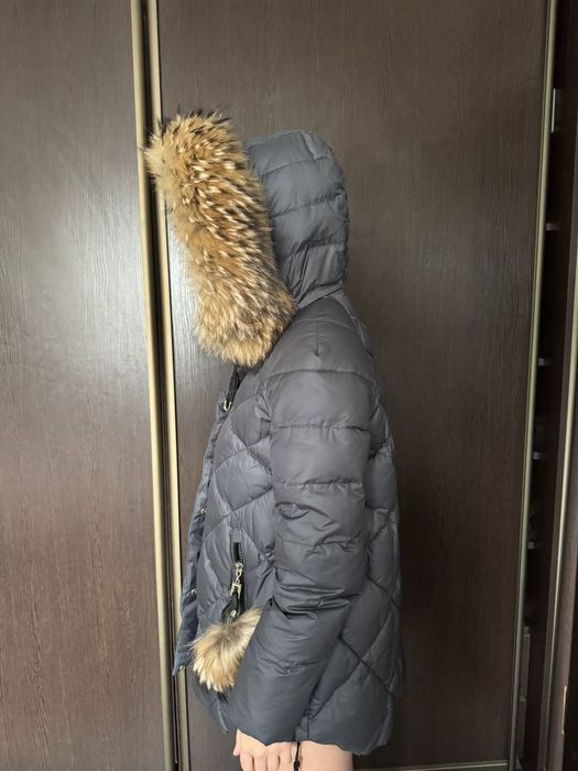 Жіночий пуховик CHANEVIA колір графіті розмір 38