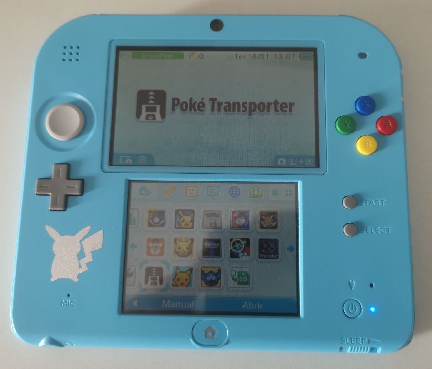 Shiny Mew + Nintendo 2DS + Poke Transporter/Pokemon Bank + Red/Crystal