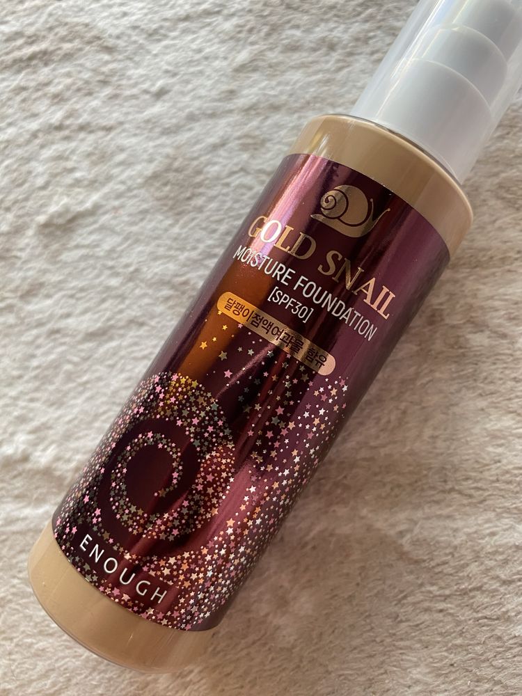 Gold snail, moisture foundation, kolagen podkład