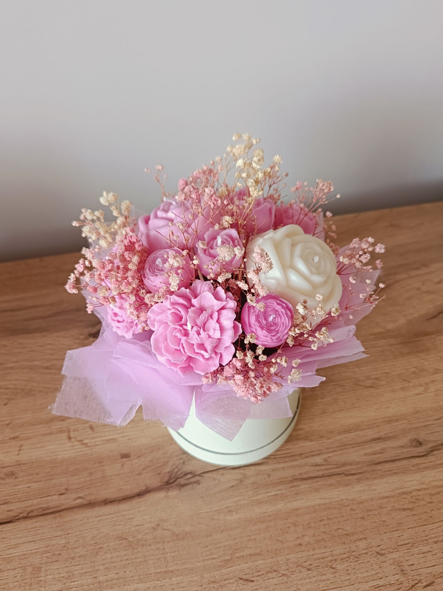 Flowerbox ze świec sojowych