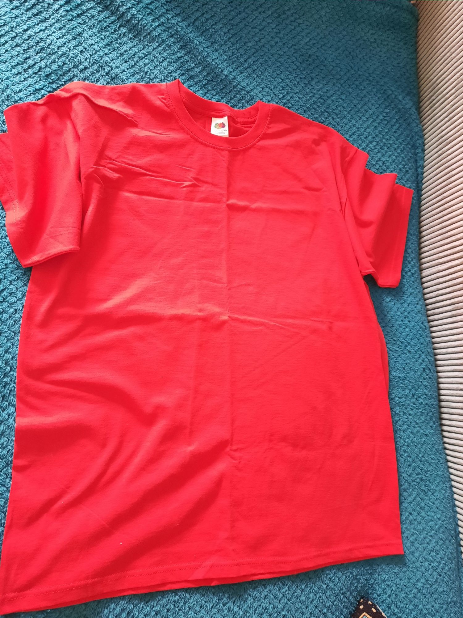 Czerwony T shirt XL