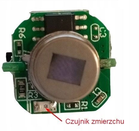 Czujnik Ruchu Sensor Sonda PIR 230V 20mm LED