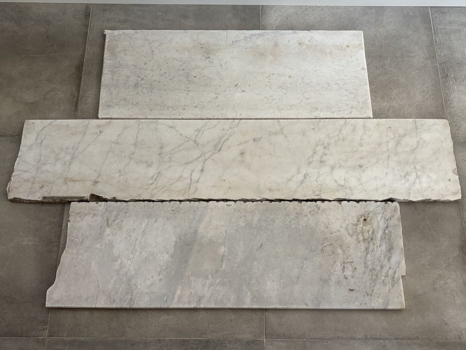 Płyty marmurowe Biała Marianna naturalny kamień blat/parapet 3 sztuki