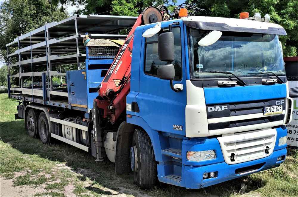 Transport HDS 25 ton, wysięg 25 metrów , Skrzynia 7,50 m plus 1,80m