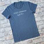 Женская футболка Dolce&Gabbana light blue big logo
