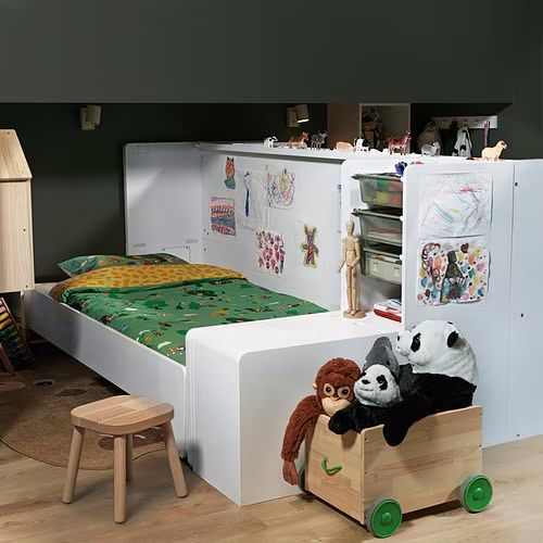 FÄLLSKÄR rama łóżka ściennego/składanego, biały 90x200cm