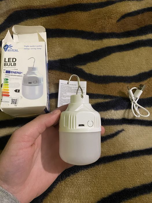 Ліхтар/Лампа usb нова кепінгова