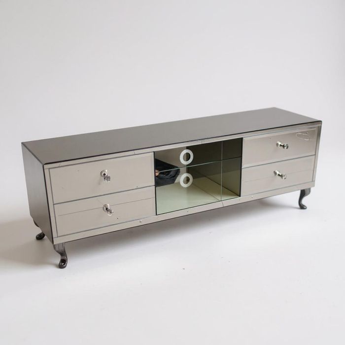 Rtv lustrzana, z lustra, salon, glamour, noga ludwik, kryształ !!!