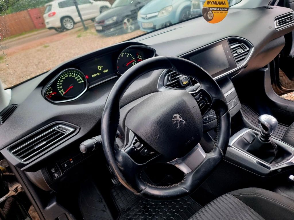 Peugeot 308 II SW 2014, 1.6 e-HDI 120km alu, bogata opcja, hak zamiana