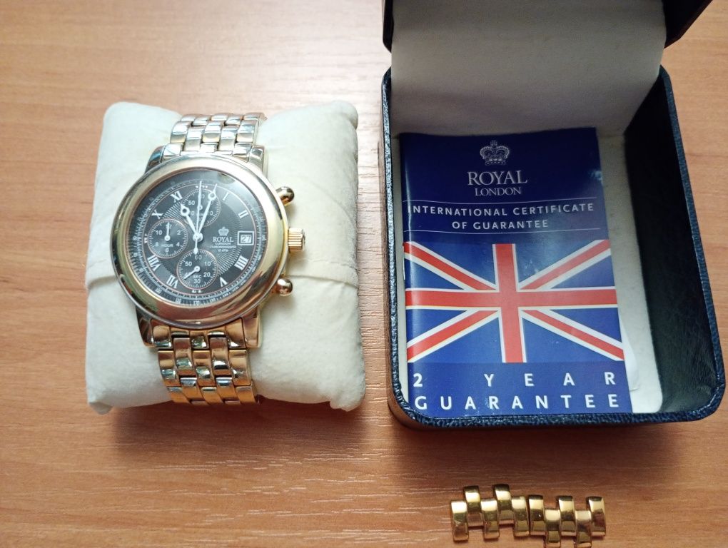 Часы хронограф ROYAL LONDON, Секундомер.
