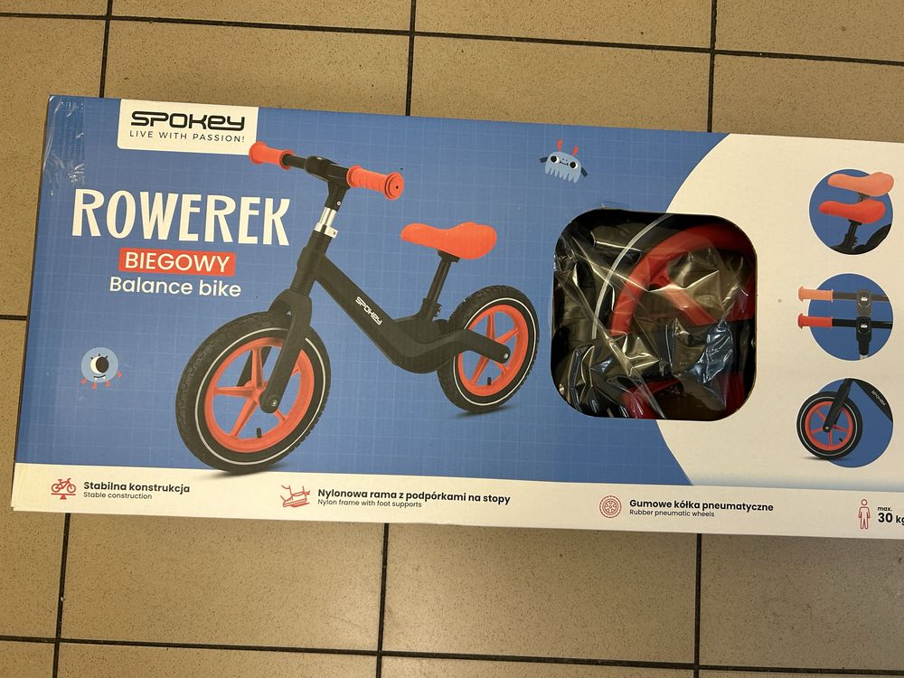 Rowerek biegowy nowy