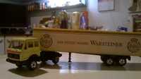 model ciężarówki z naczepą; skala 1:87; reklama Warsteiner