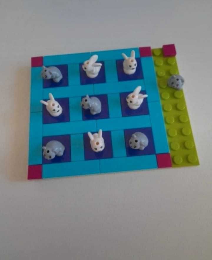 lego gra z kółko  i krzyżyk