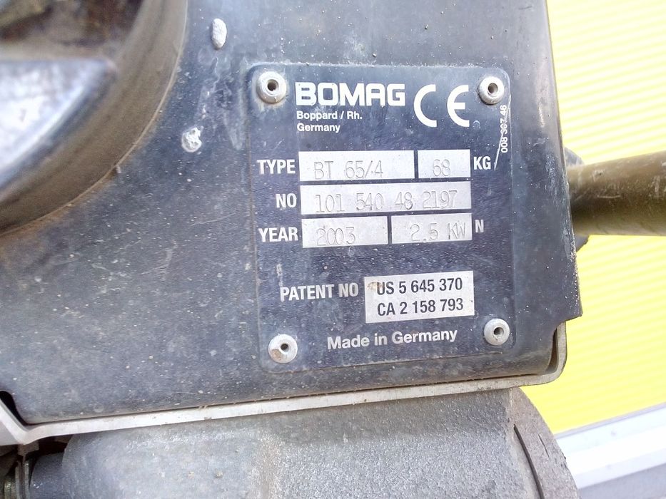Skoczek Bomag bt 65/4 - uszkodzony silnik