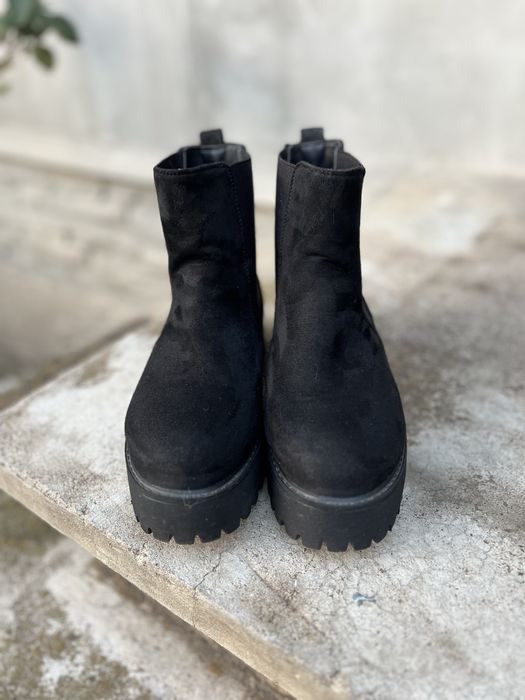 Черевики челсі жіночі замшеві