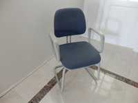 2x fotel krzesło niebiesko-szare