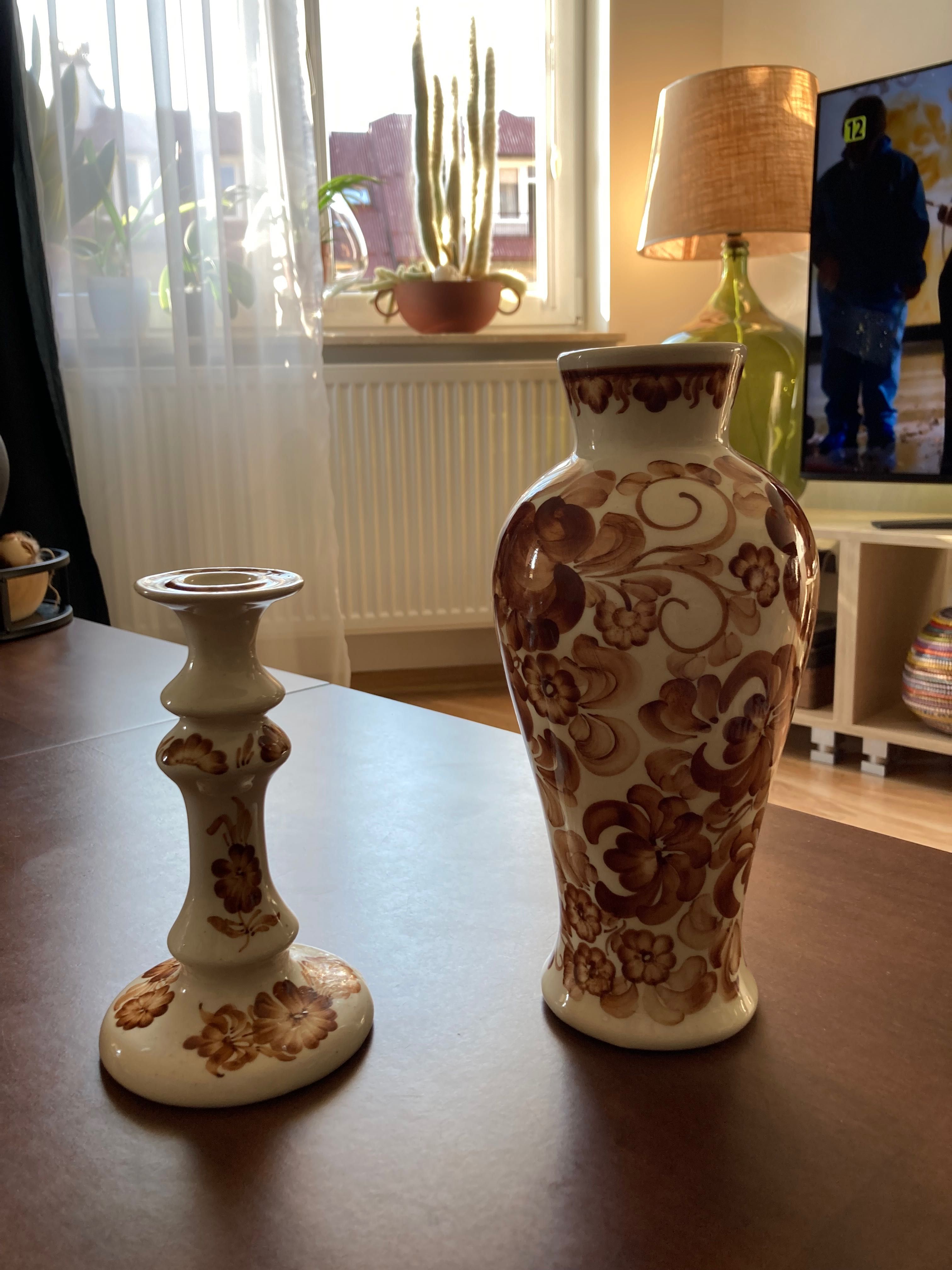 Flakon, wazon, ceramika, fajans, Włocławek
