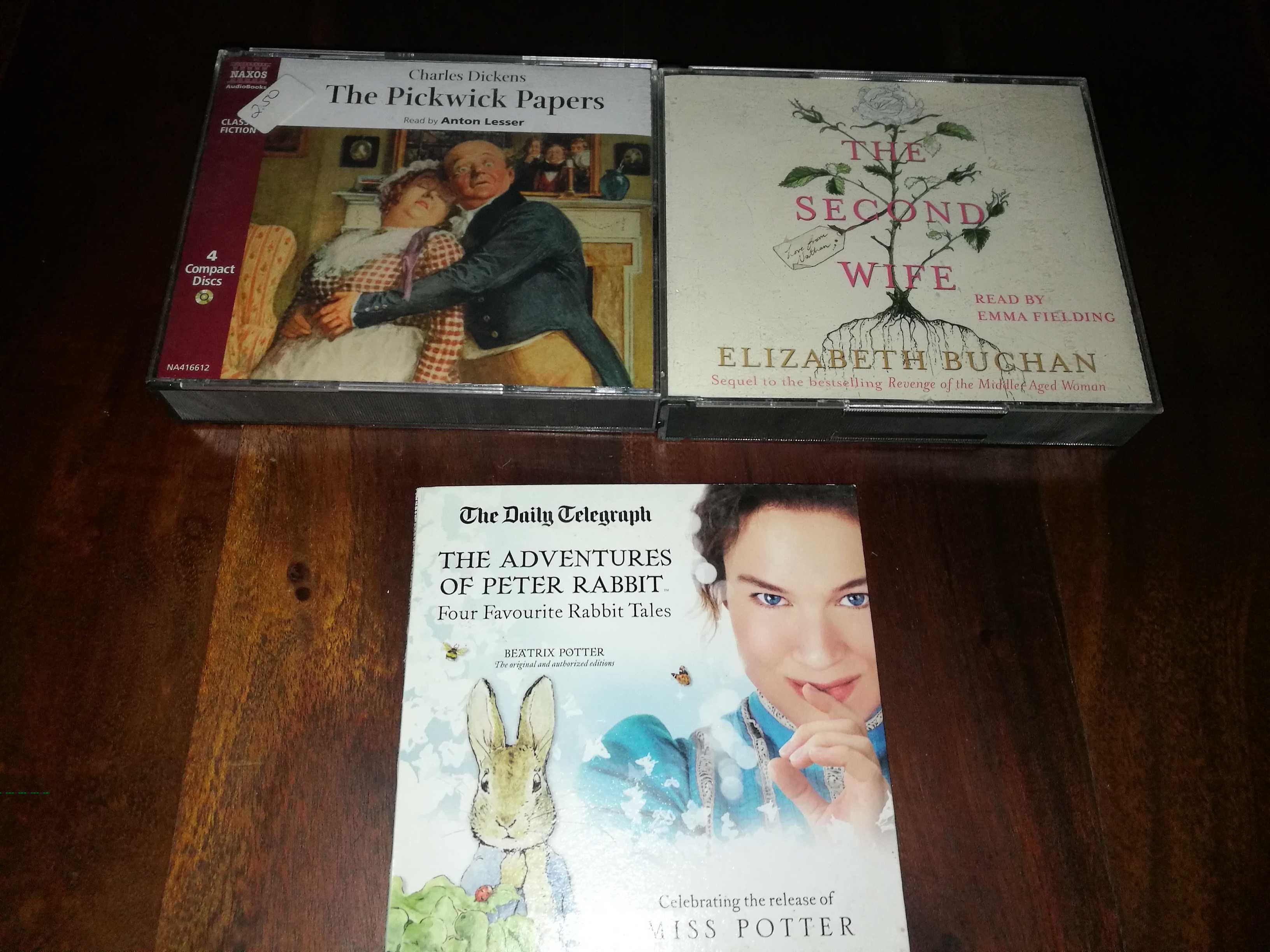 CDs Livros (vários géneros em Inglês a vários preços)