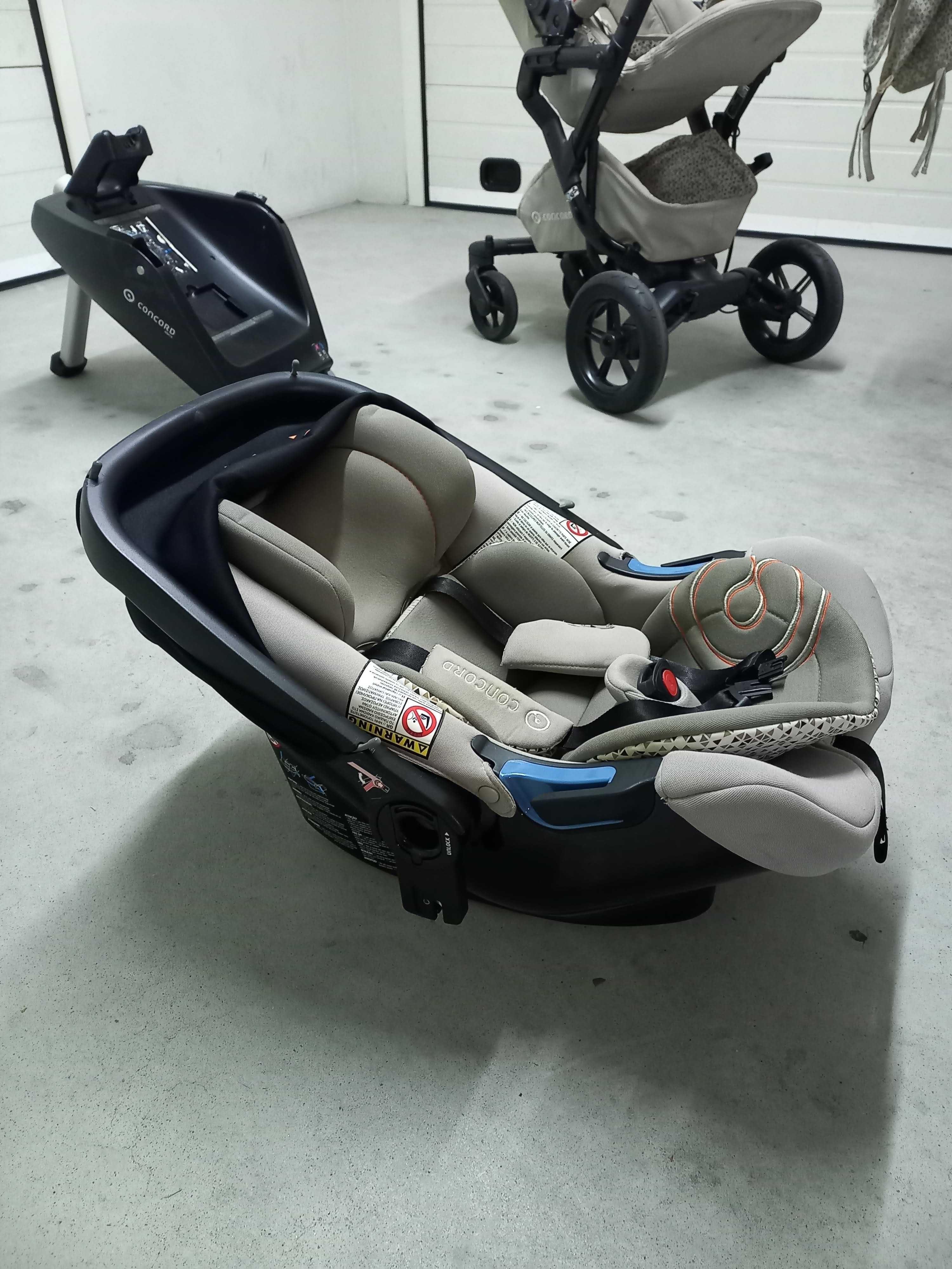 Carrinho de bebé Concord Neo e Ovo (cadeira auto) Air.Safe com Isofix
