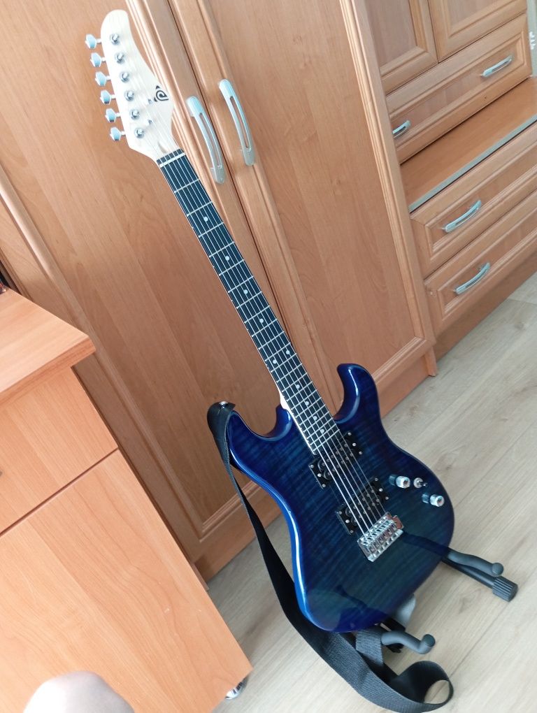 Gitara elektryczna cały zestaw