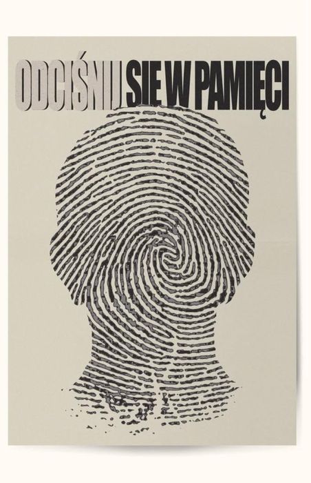 Plakat „Odciśnij się w pamięci”