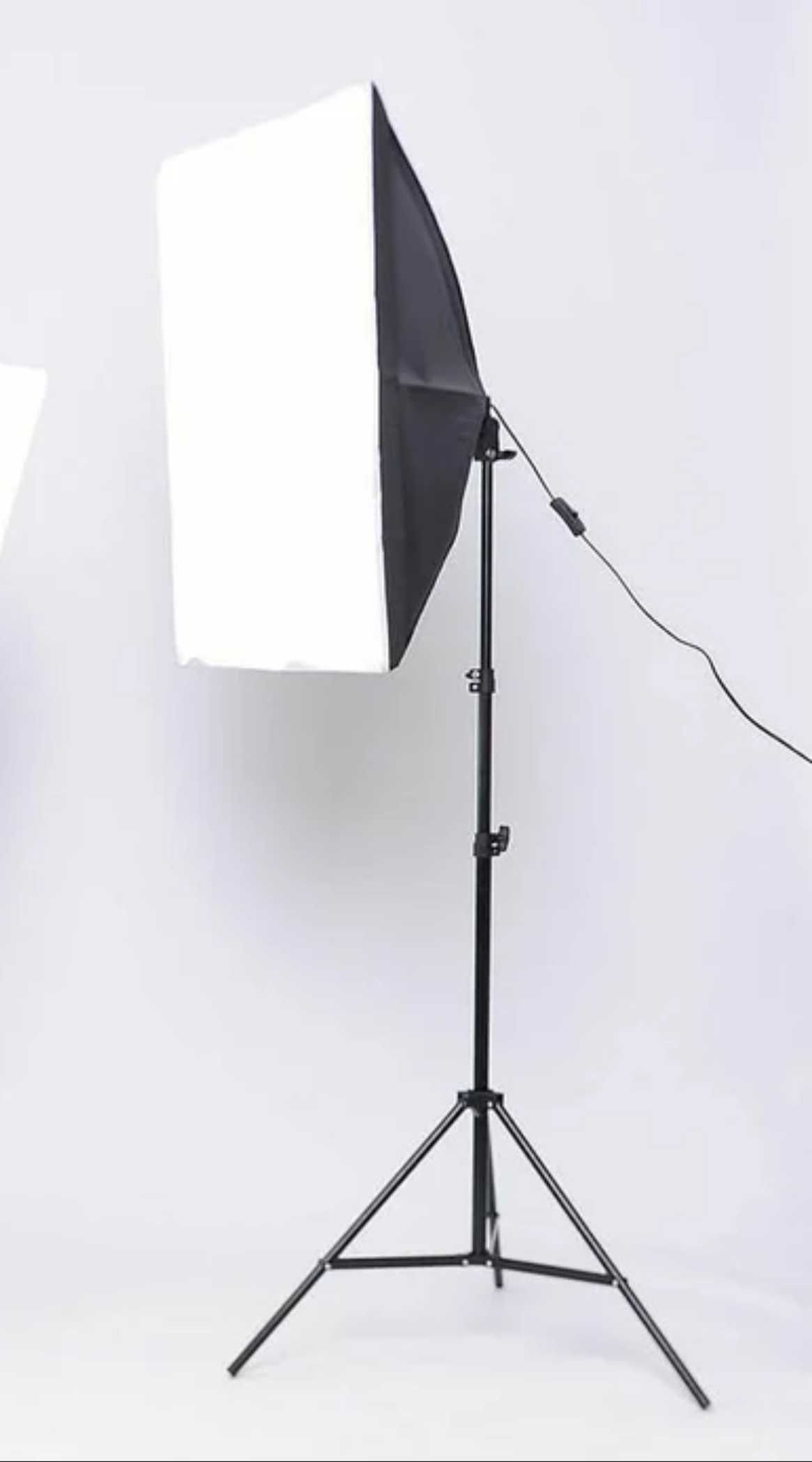 Softbox iluminação contínua 135w kit duplo estúdio fotográfico luz