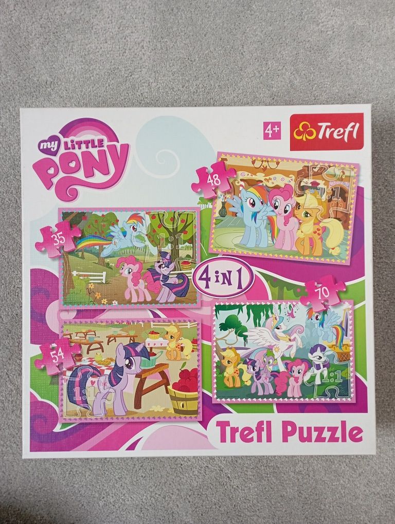 Puzzle Trefl My little pony 4 układanki