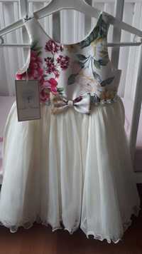 Nowa Piekna sukienka dla księżniczki w kwiaty 104