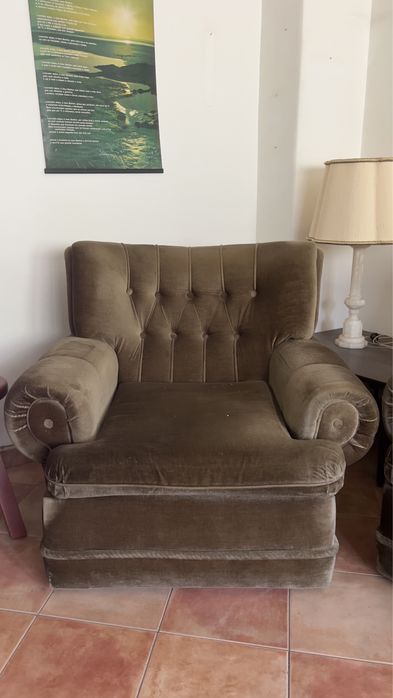 2 Cadeirões verdes Vintage