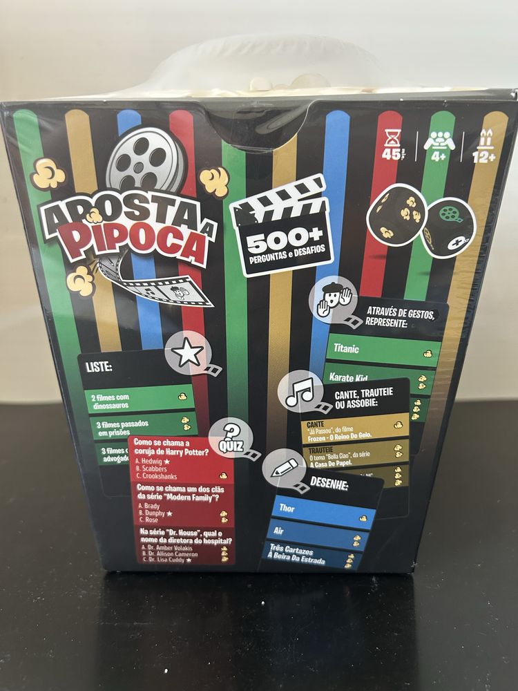 Jogo de tabuleiro - Aposta a Pipoca - novo