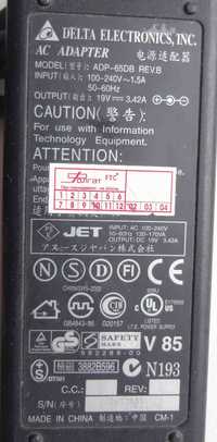 Зарядное устройство Delta 19V 3.42A ADP-65DB адаптер