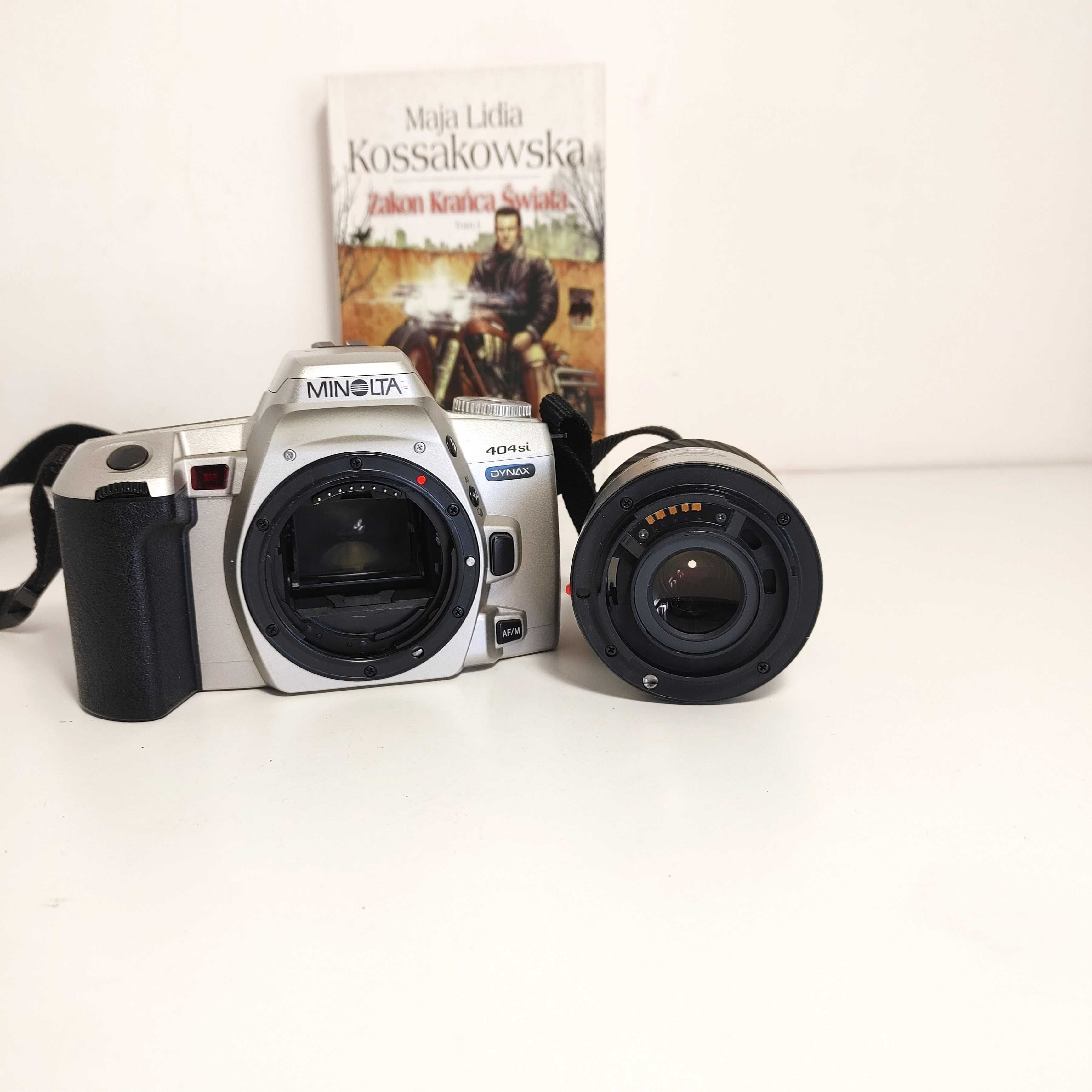 Ładna lustrzanka analogowa na początek Minolta Dynax 404si z 35-80mm