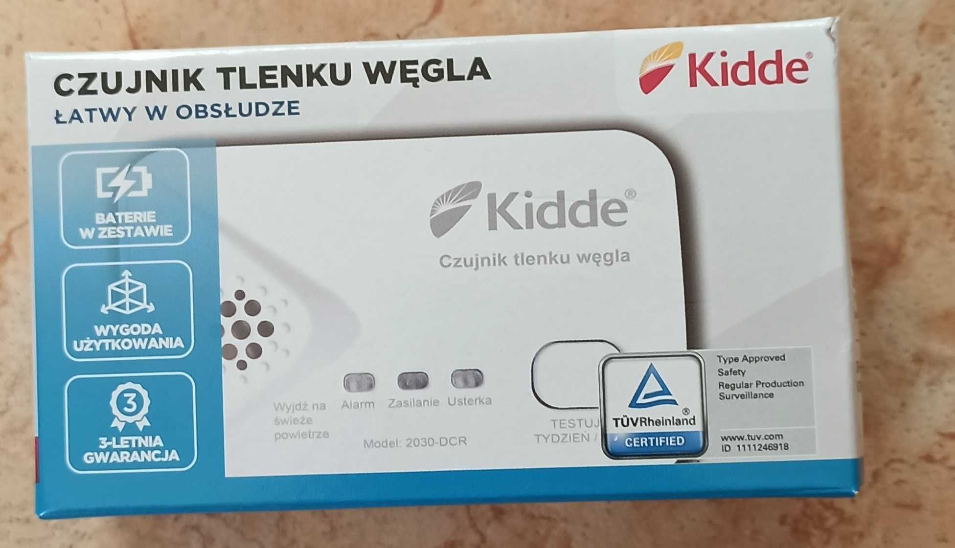 Nowy Czujnik tlenku węgla (Czadu) KIDDE 2030-DCR