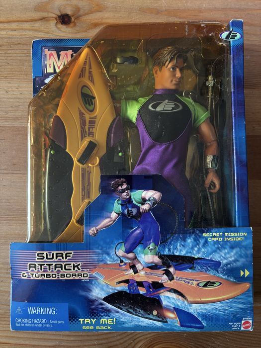 Max Steel Surf Attack & Turbo Board - 24892 - Matel NRFB