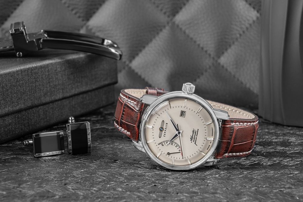 zegarek męski zeppelin atlantic automatic power reserve  8462-5 + box