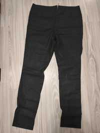 Czarne skórzane spodnie