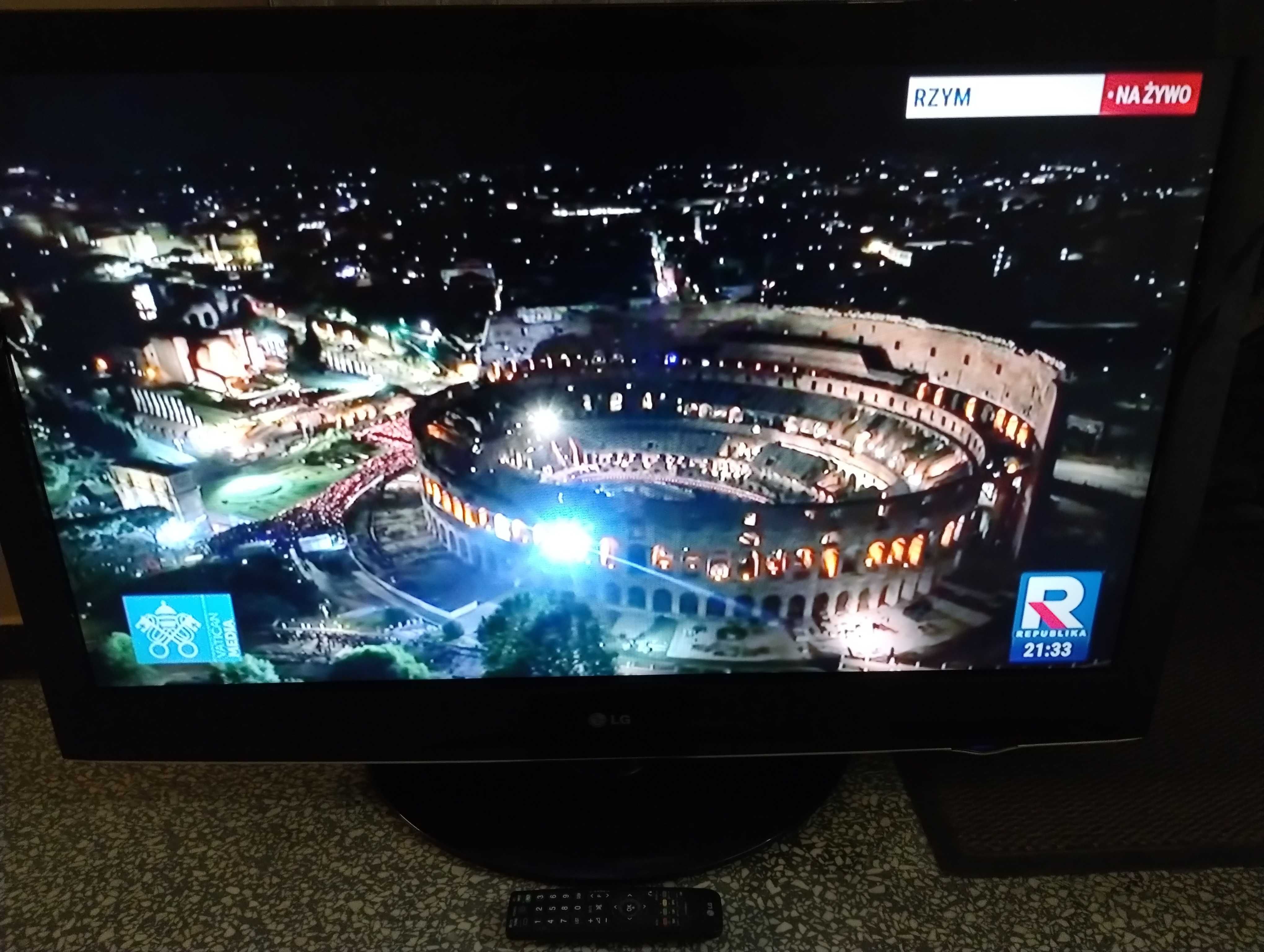 TV płaski "LG" 42cale z pilotem