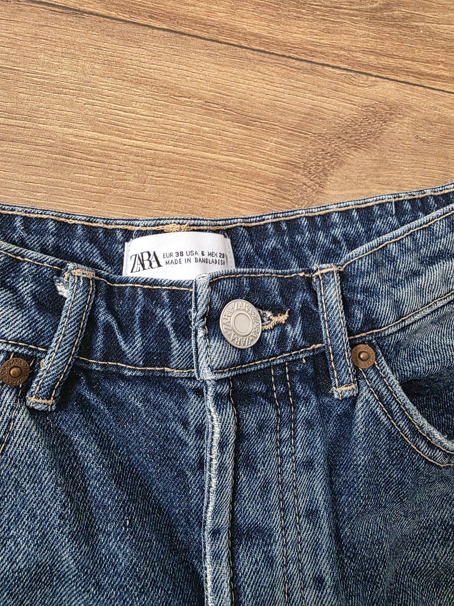 Jeansy szorty jeansowe ZARA 38 M