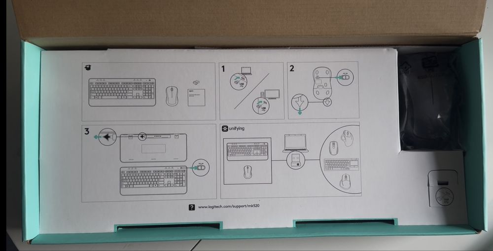 Zestaw klawiatura + myszka, bezprzewodowe  MK520 ADVANCED