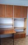 regał z biurkiem stolikiem biblioteczka Łódzkie Fabryki Mebli vintage