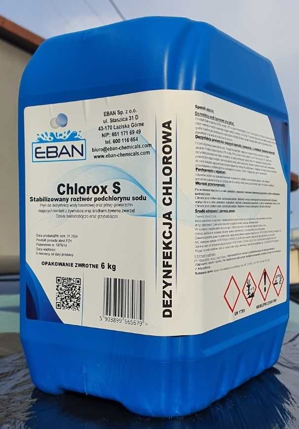 Podchloryn Sodu - chlorox S 2 sztuki