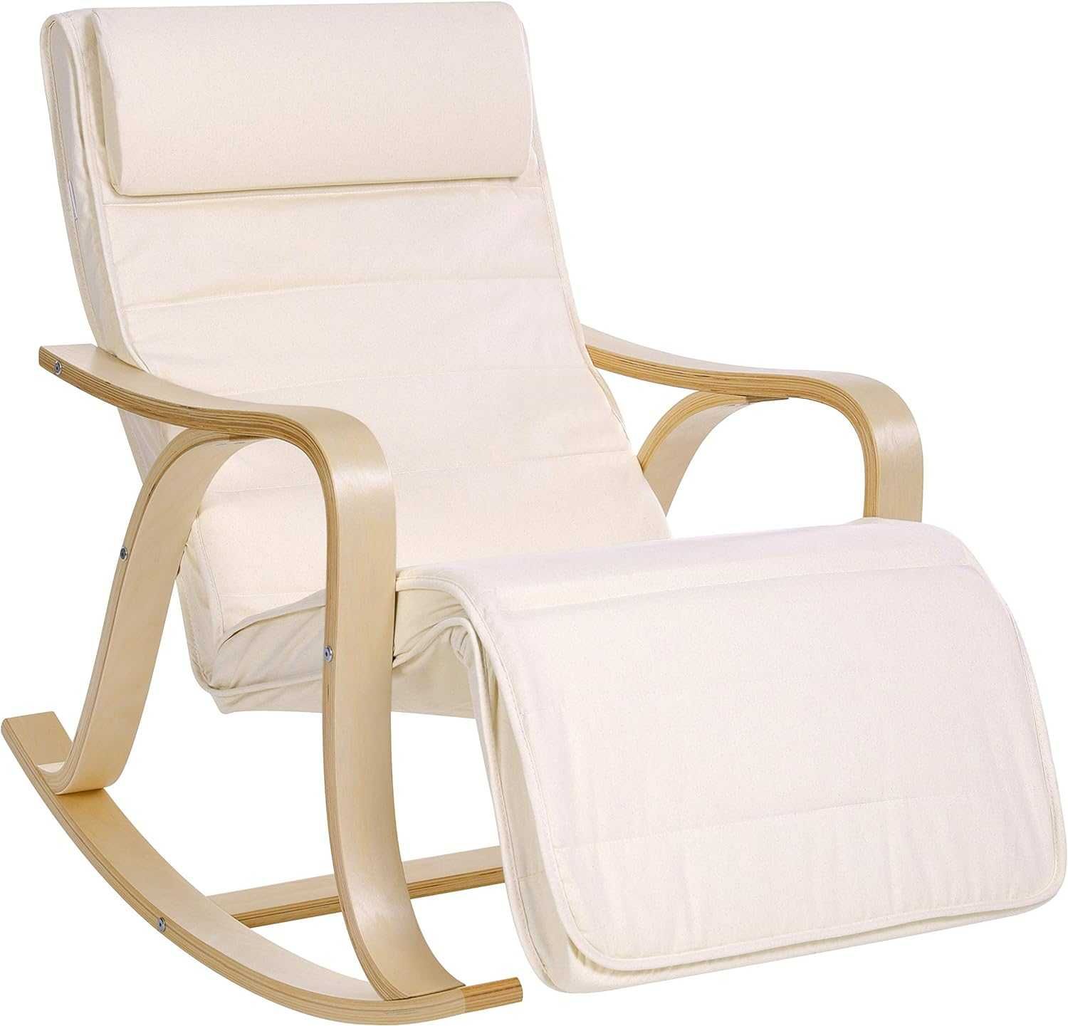 Nowy fotel / krzesło bujane z podłokietnikami / leżak /SONGMICS !6729!