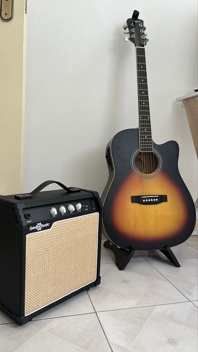 Violao + caixa amplificador