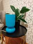 lampa ikea lykta turkusowa