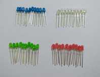 Leds de 3 mm alto brilho lotes de 50 peças