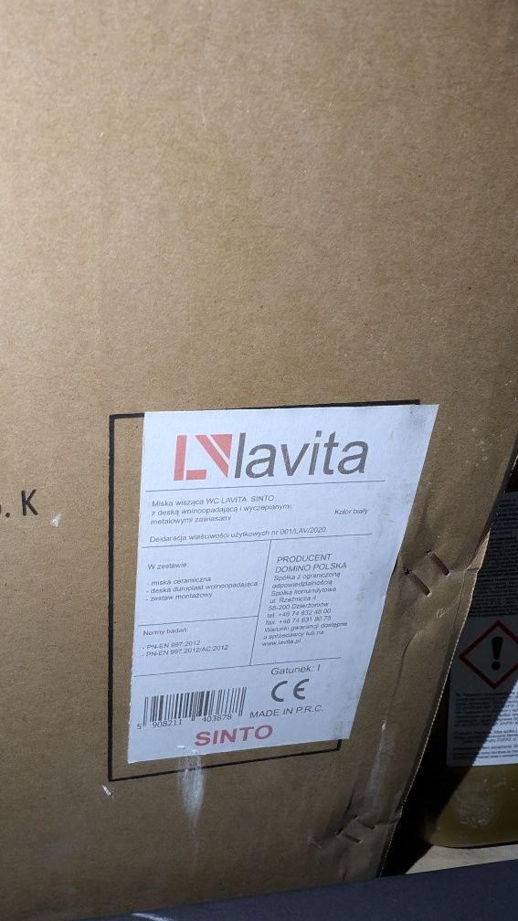 Nowy zestaw łazienkowy szafka wisząca + blat + umywalka + toaleta