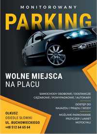 Wolne miejsce parkingowe na parkingu monitorowanym