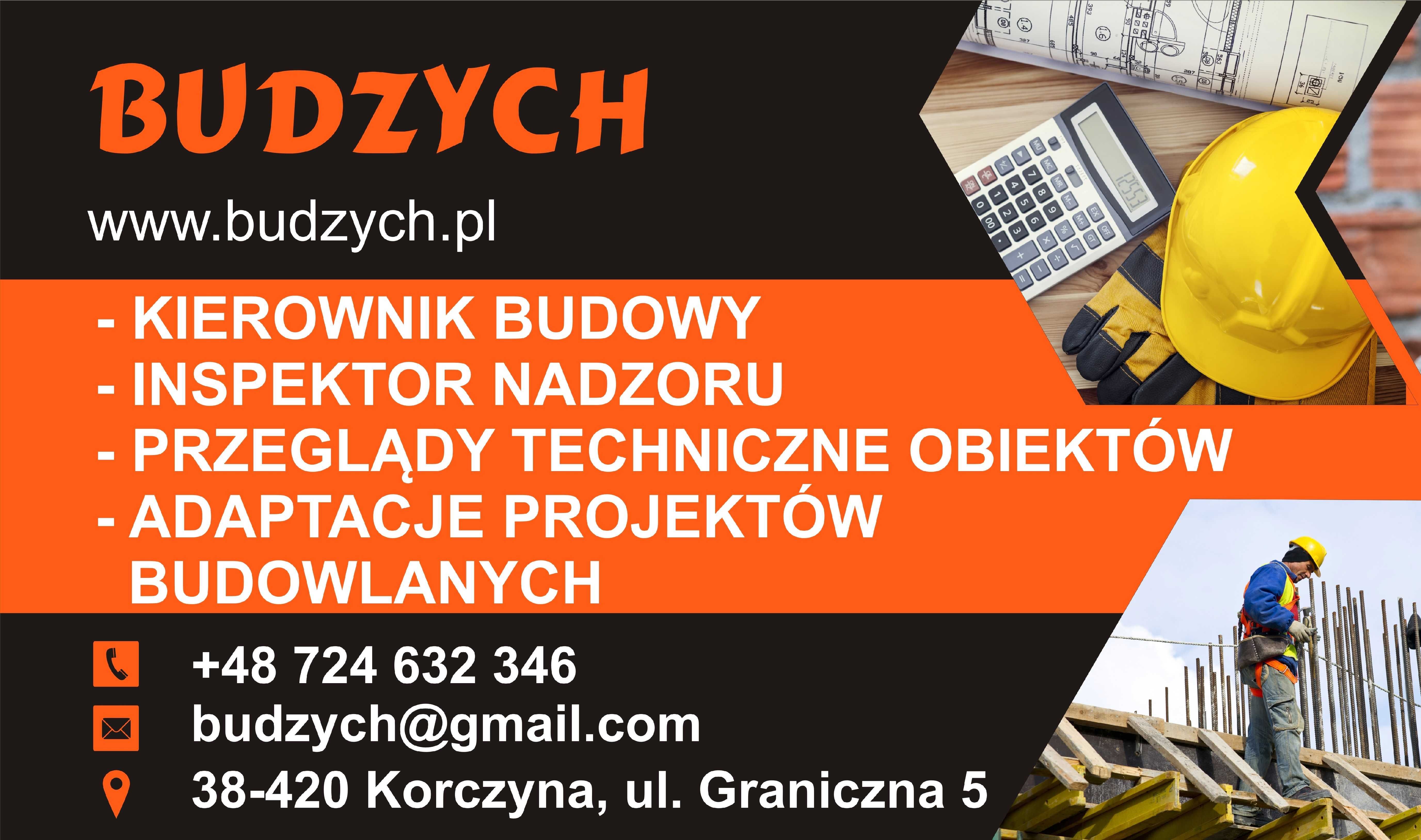 Kierownik Budowy / Inspektor Nadzoru / Przeglądy Techniczne Obiektów